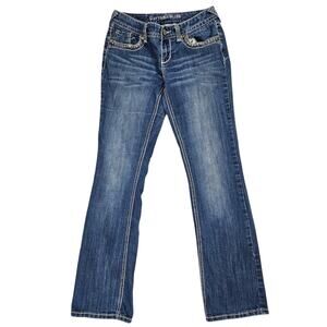 Y2k Low-Rise Jeans Boot Cut Rhythm in Blues - Size 2